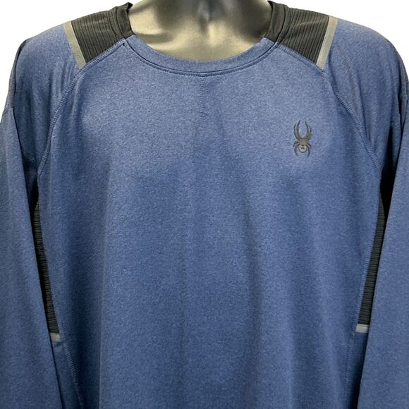 Spyder Blue Long Sleeve Shirt - Picture 1 of 7